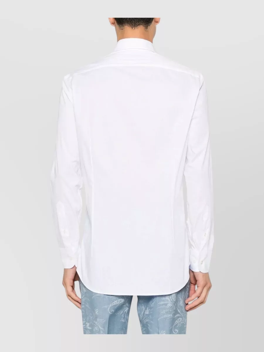 Etro Cotton Logo-Embroidered Shirt