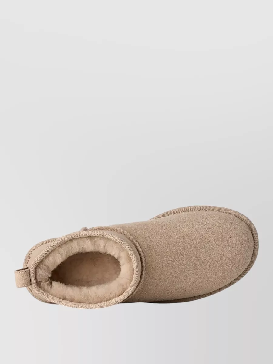 Ugg Leather Shearling-Lined Slippers