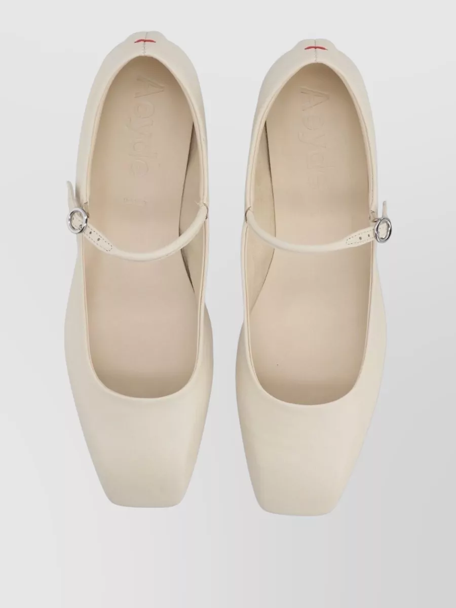 Aeyde Leather Mary Jane Ballerina Shoes
