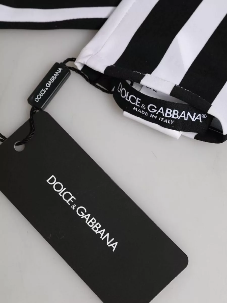 Dolce&Gabbana Striped Elbow-Length Gloves