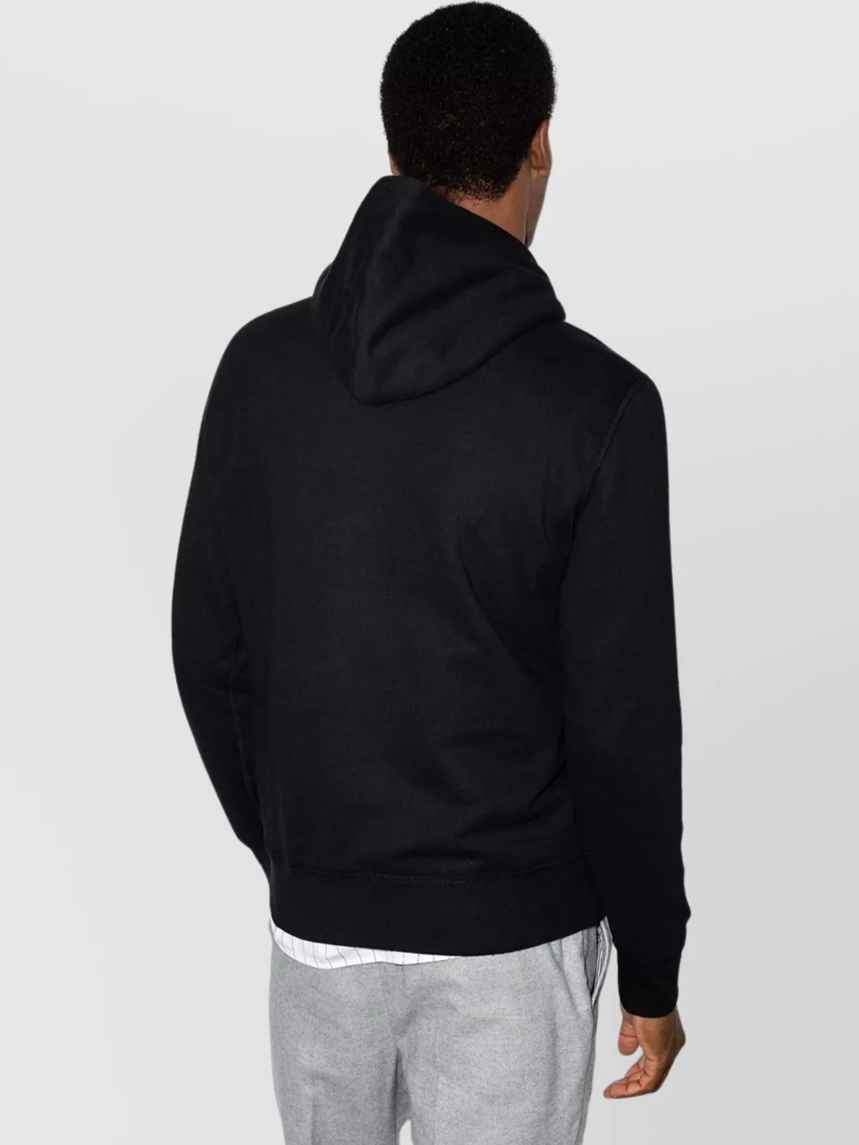 Ralph Lauren Hooded Cotton Blend Sweater With Pouch Pocket