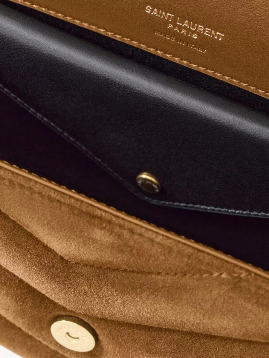 Saint Laurent Loulou Small Leather Clutch Bag