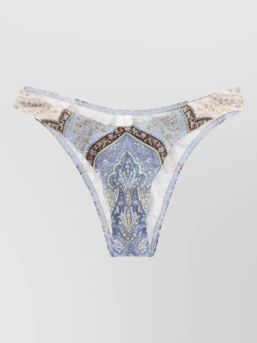 Zimmermann paisley-print high-cut bikini briefs
