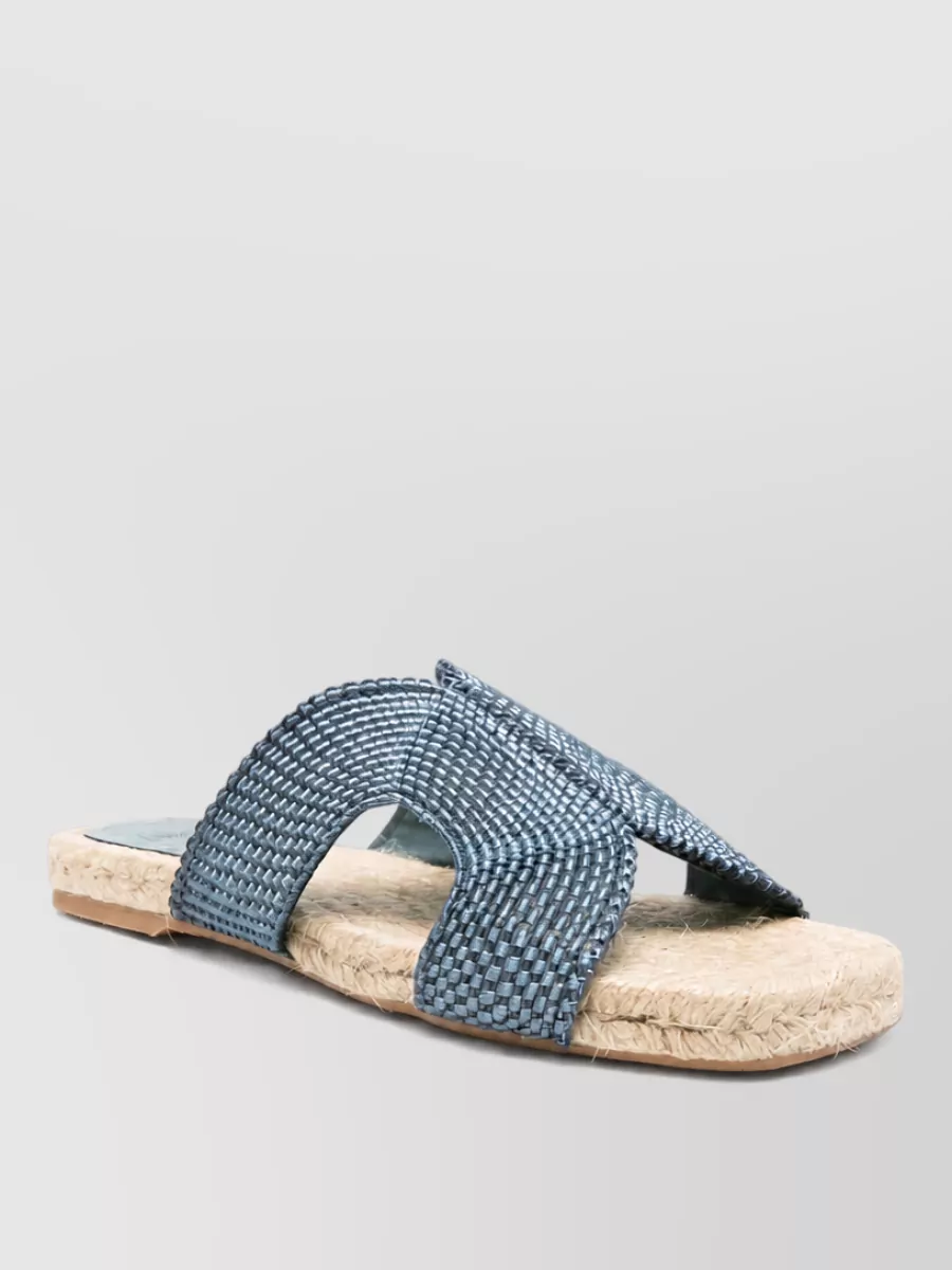 Castaner woven flat slides
