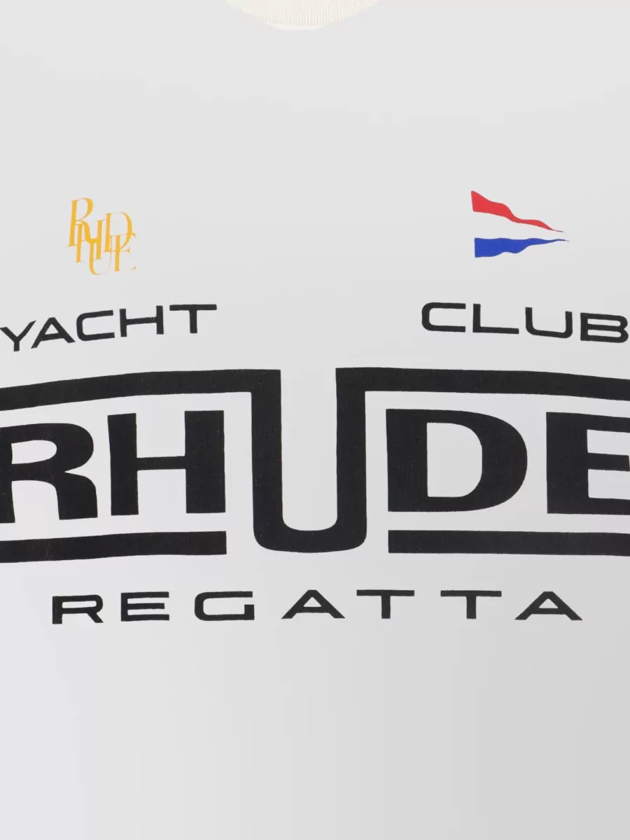 Rhude Short Sleeve Crew Neck Graphic T-Shirt