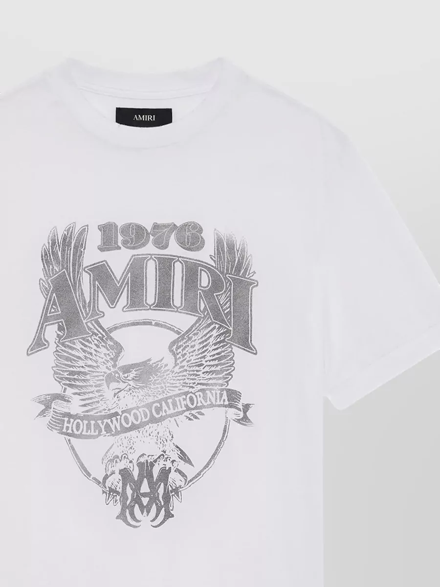 Amiri Eagle Graphic T Shirt Round Neck