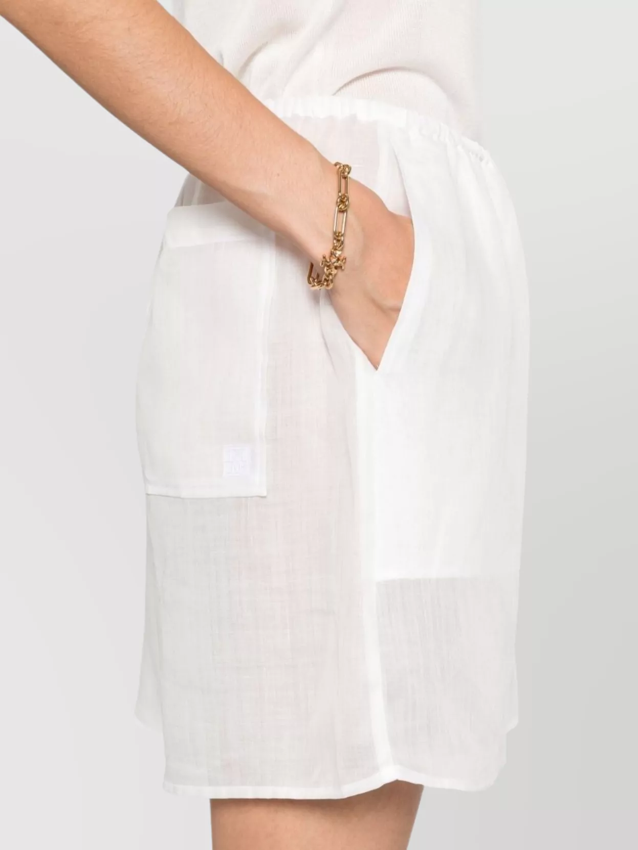 Totême Lightweight Summer Shorts Featuring Pockets