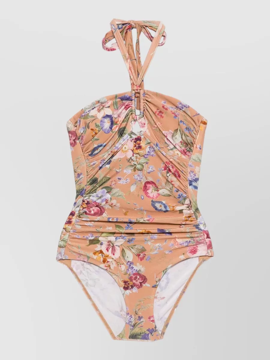 Zimmermann Polyamide Halterneck One-Piece Swimsuit
