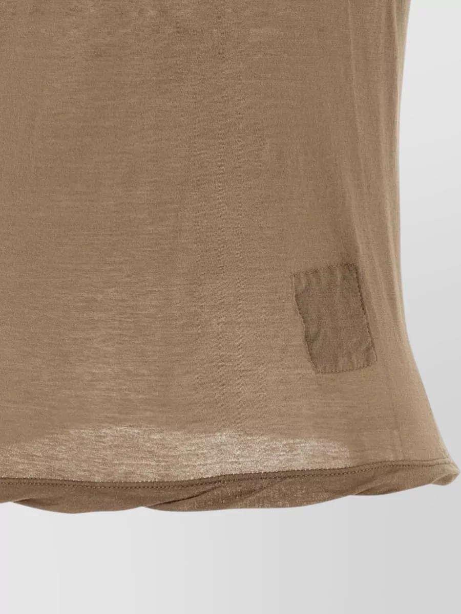 Rick Owens Drkshdw Cotton One-Shoulder Asymmetric Tank Top