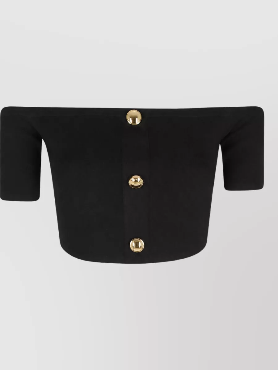 Elisabetta Franchi cropped knit top
