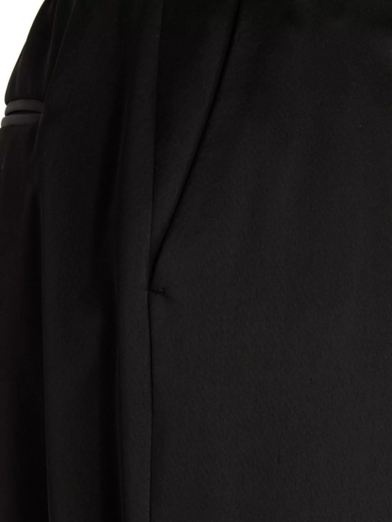 Shop Pt Torino Satin Trousers With Belt Loops And Pleats In Black