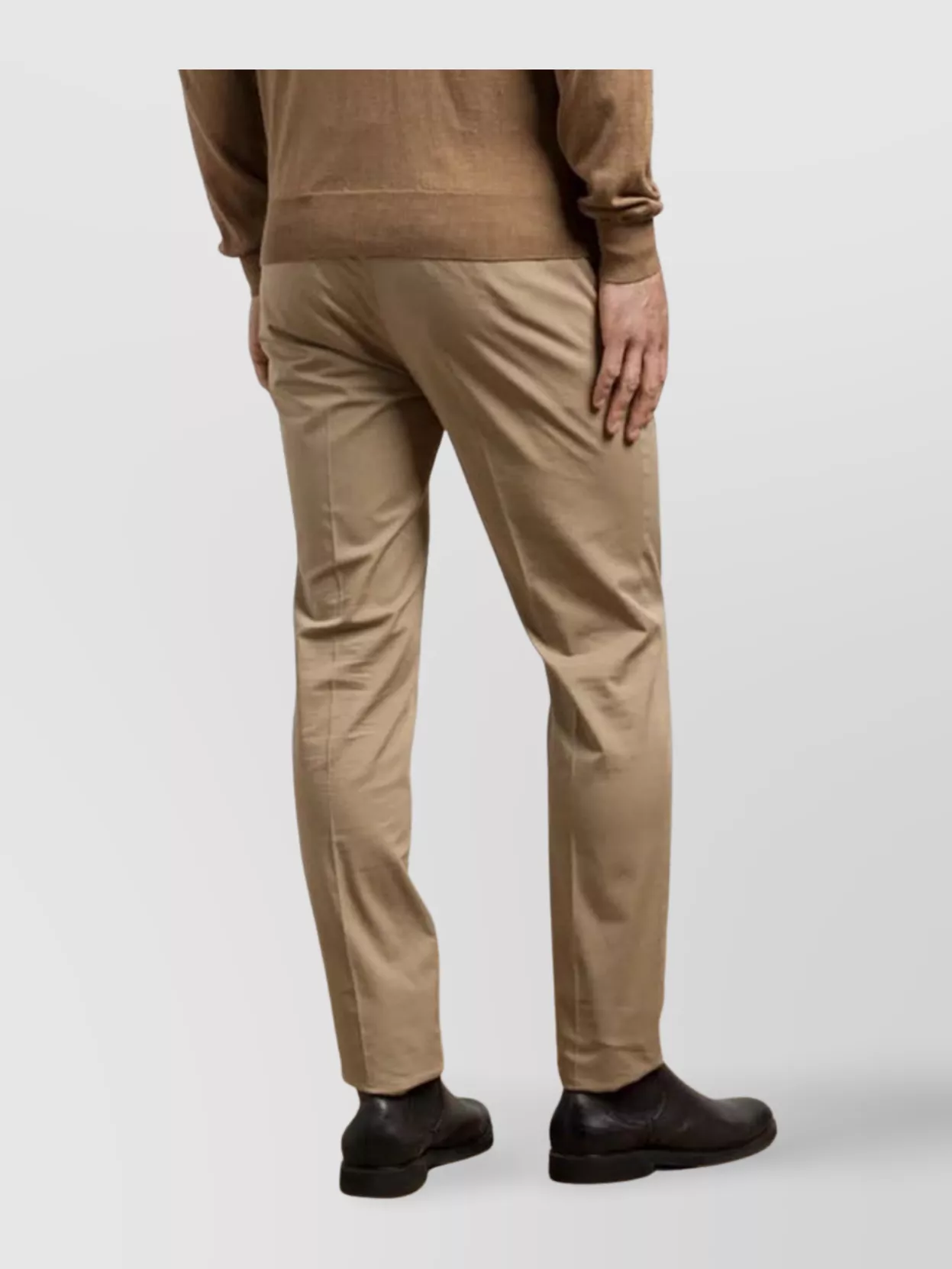 Incotex Trousers With Back Pockets And Belt Loops
