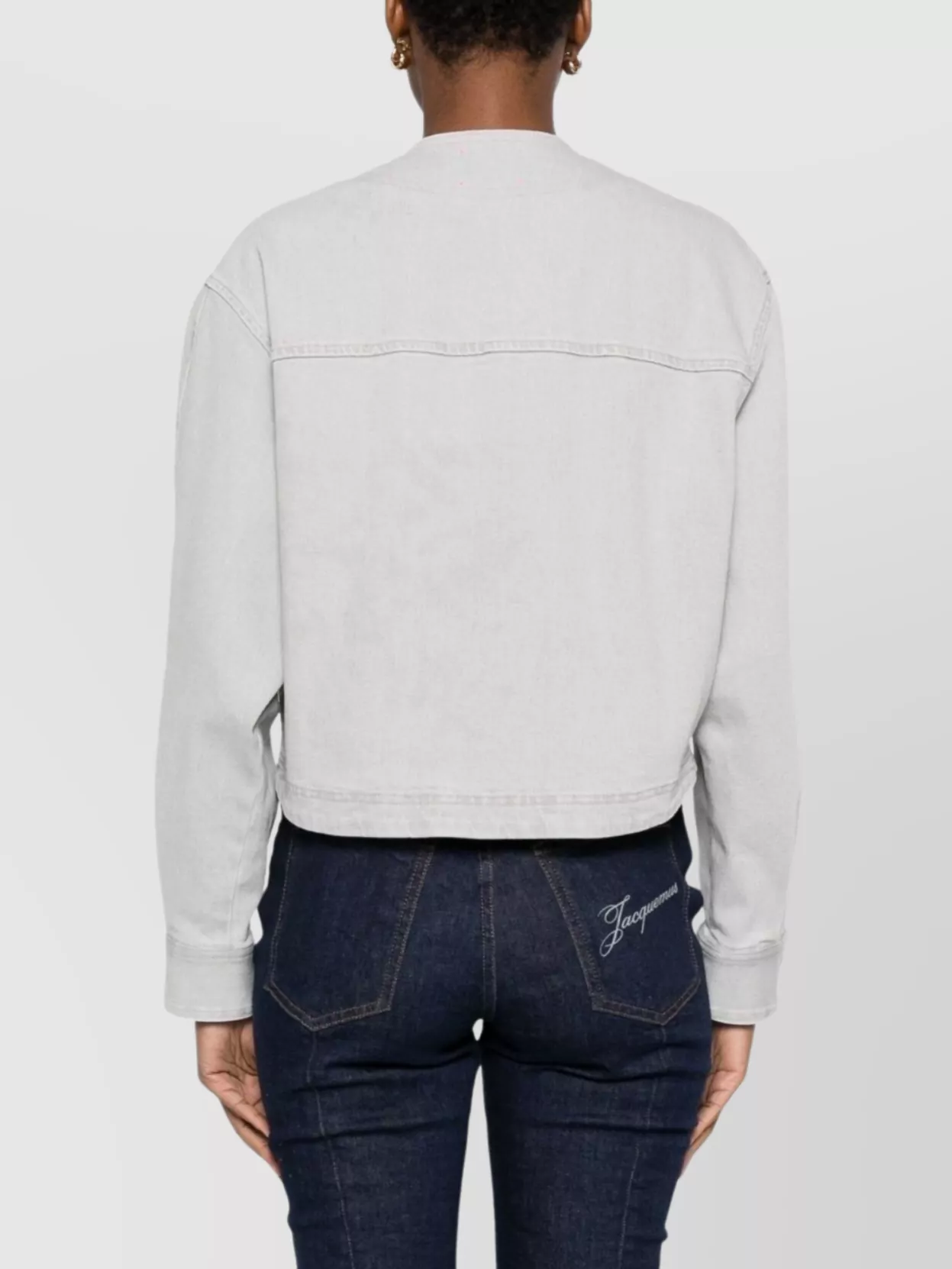 Forte Forte Cropped Denim Shirt Chest Pockets