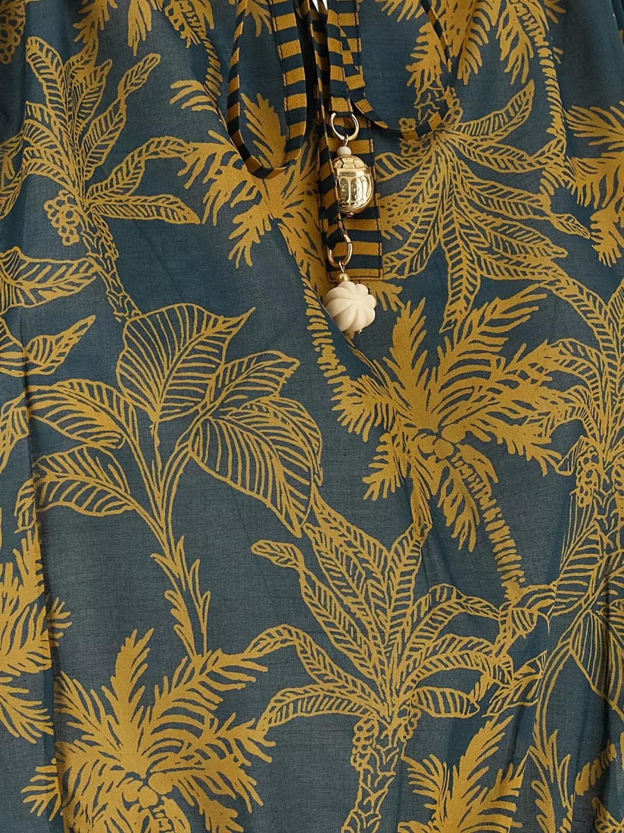 Eres Cotton Printed Cropped Top