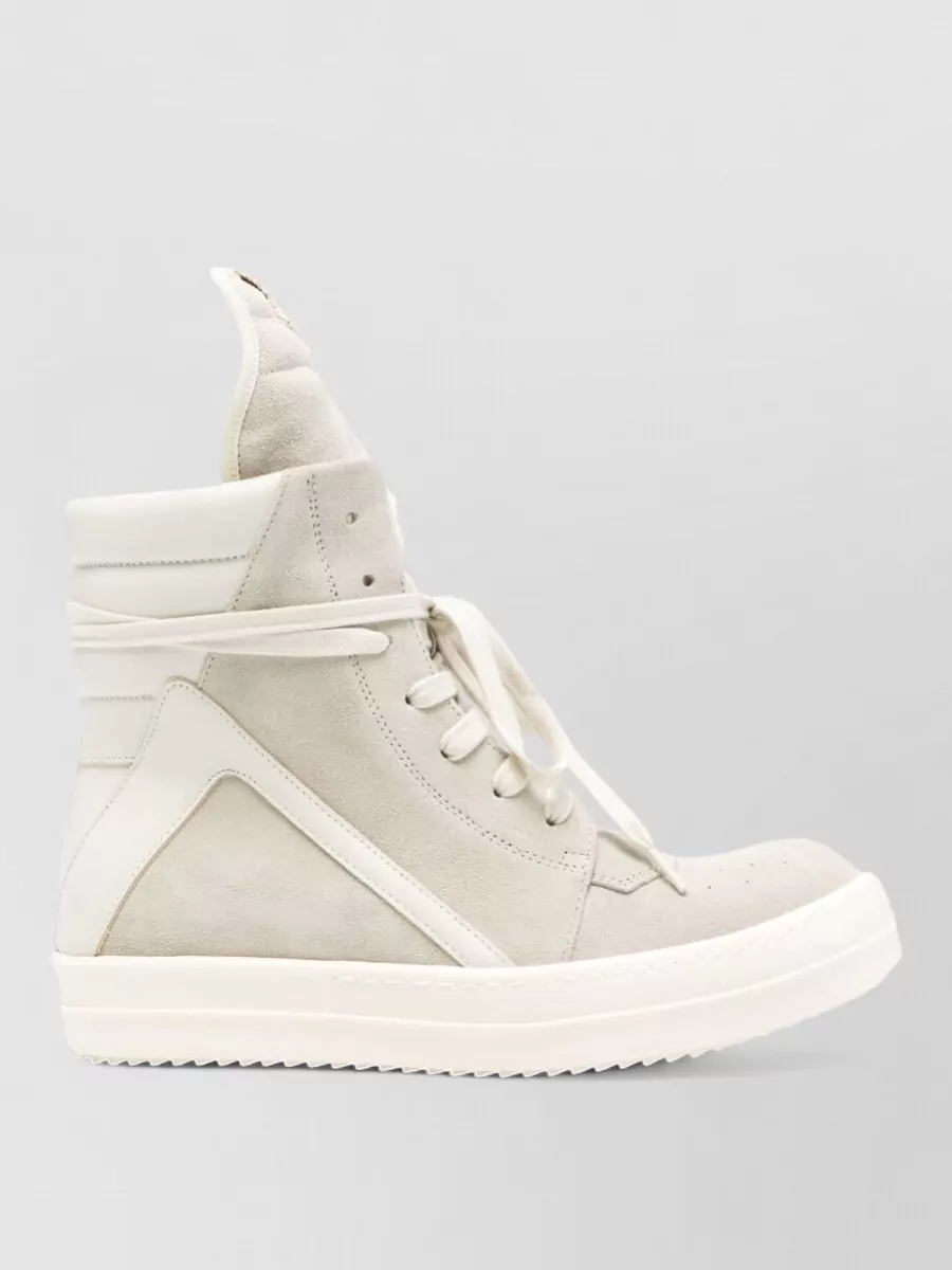 Rick Owens Suede High-Top Sneakers
