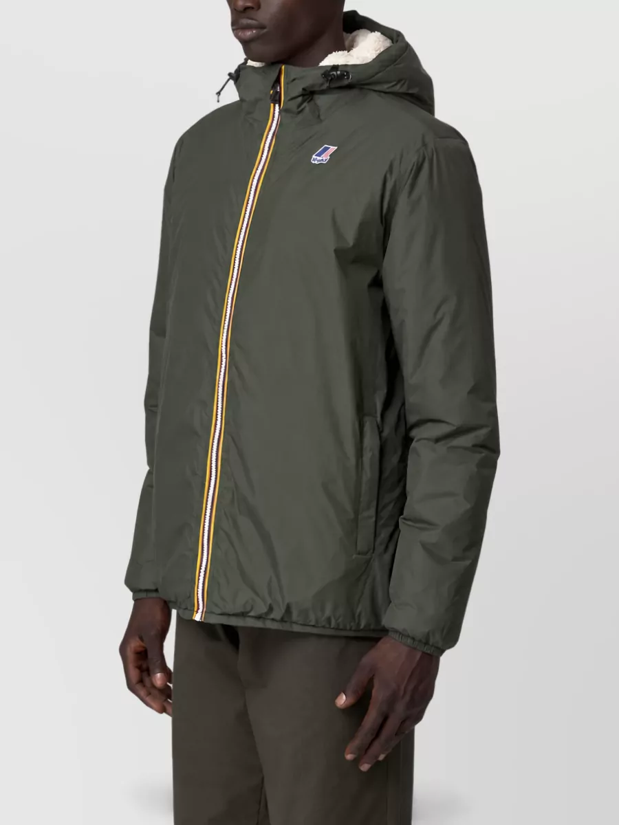K-Way Hooded Puffer Parka Coat