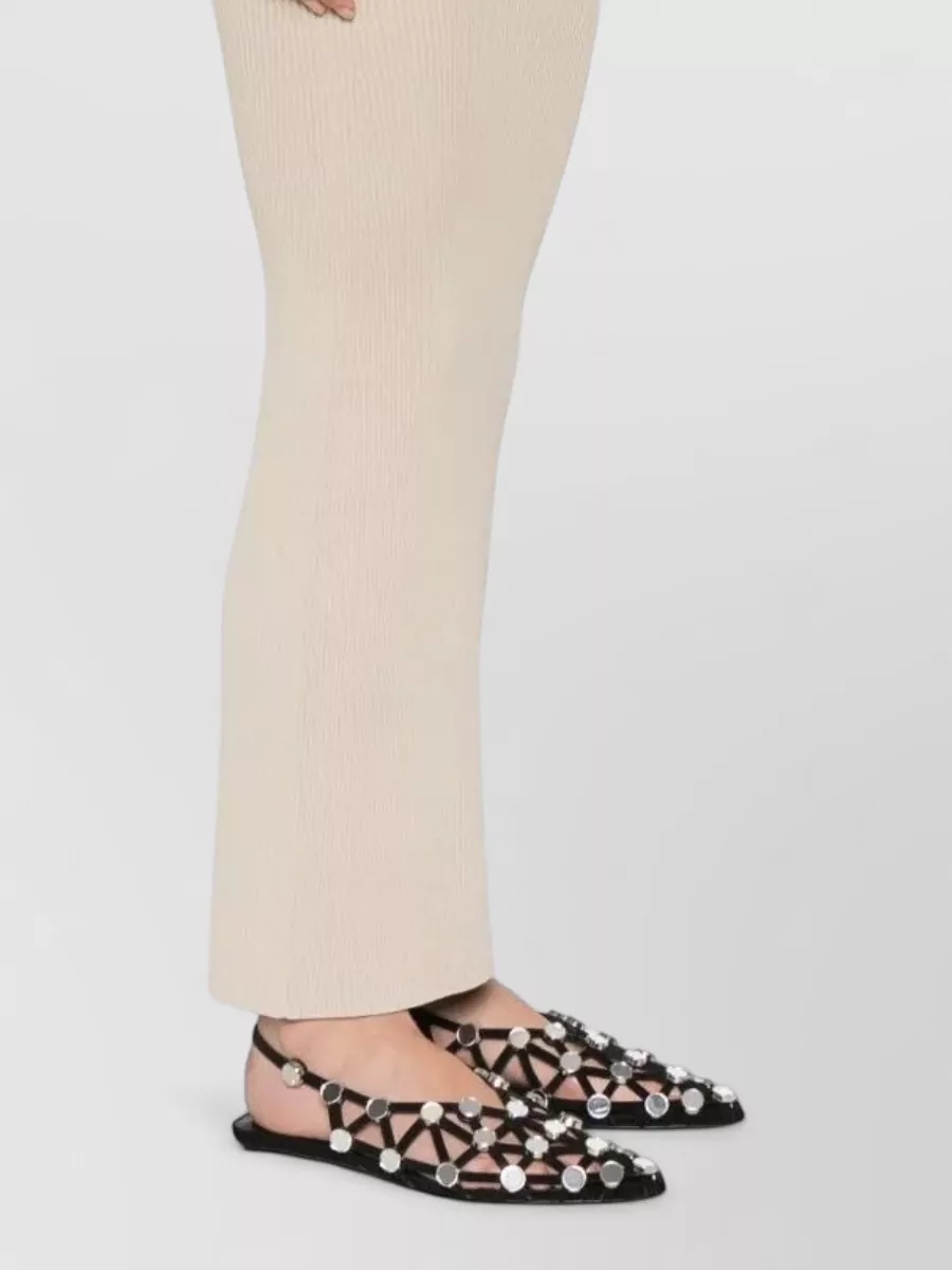 Max Mara High Waisted Ribbed Ankle Length Skirt