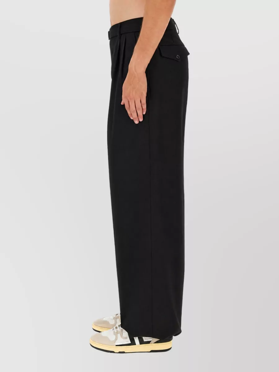 Lanvin Wool Wide-Leg Trousers