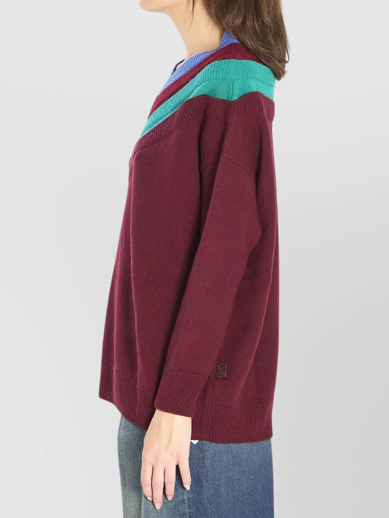 Loewe Layered V-Neck Knit Sweater
