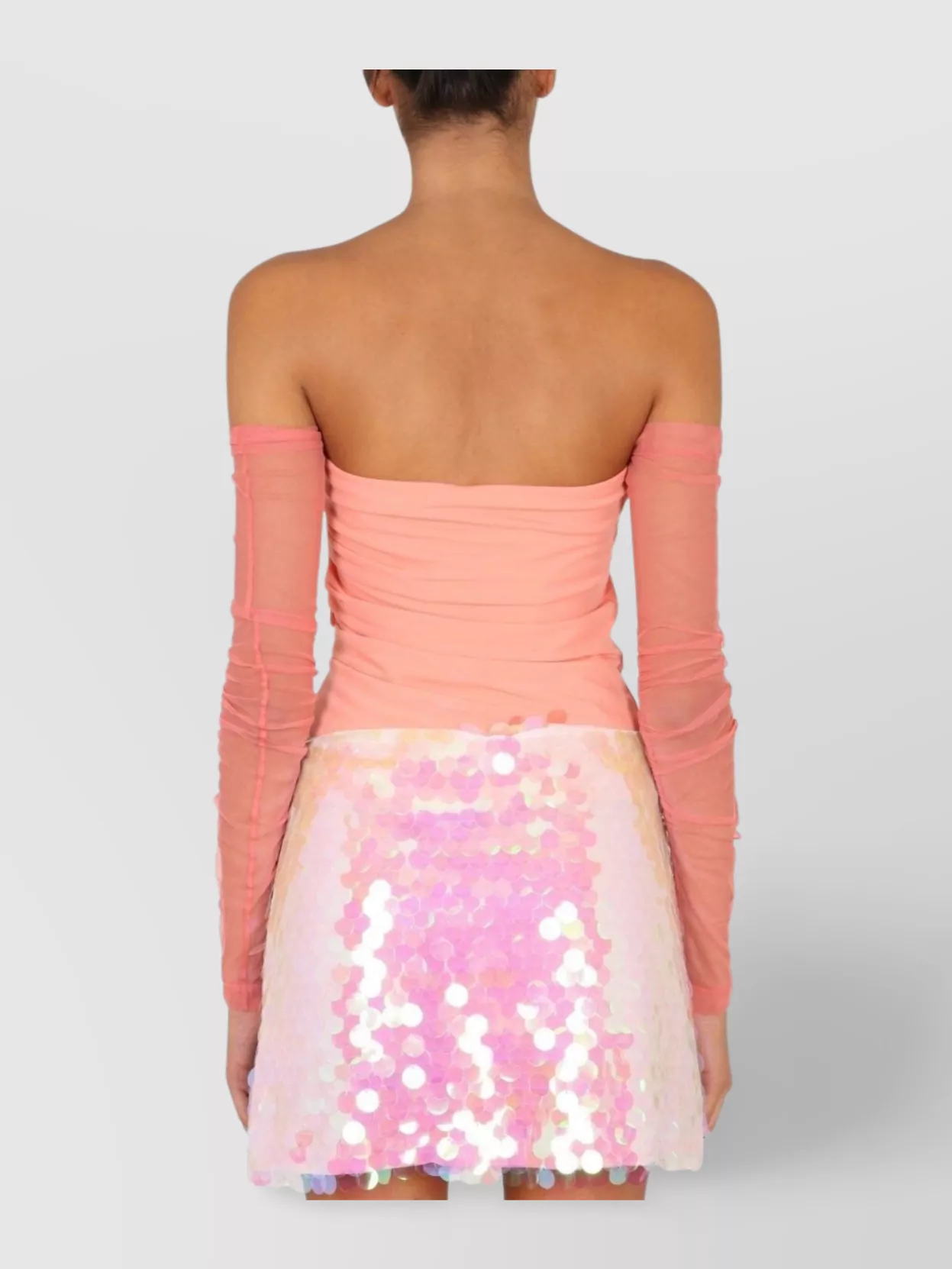 Helmut Lang Sheer Off-the-shoulder Top