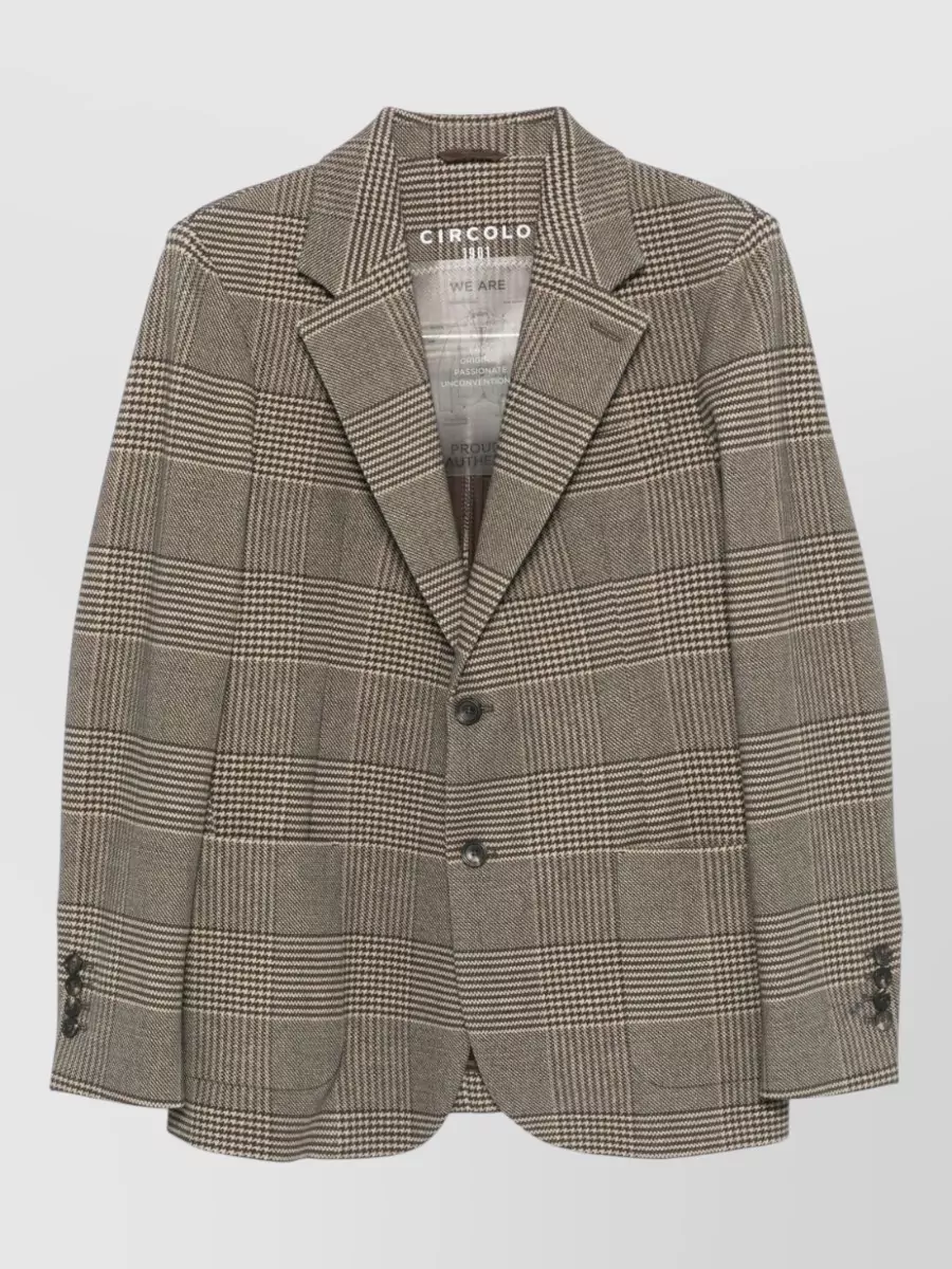 Circolo 1901 Checked Single-Breasted Blazer