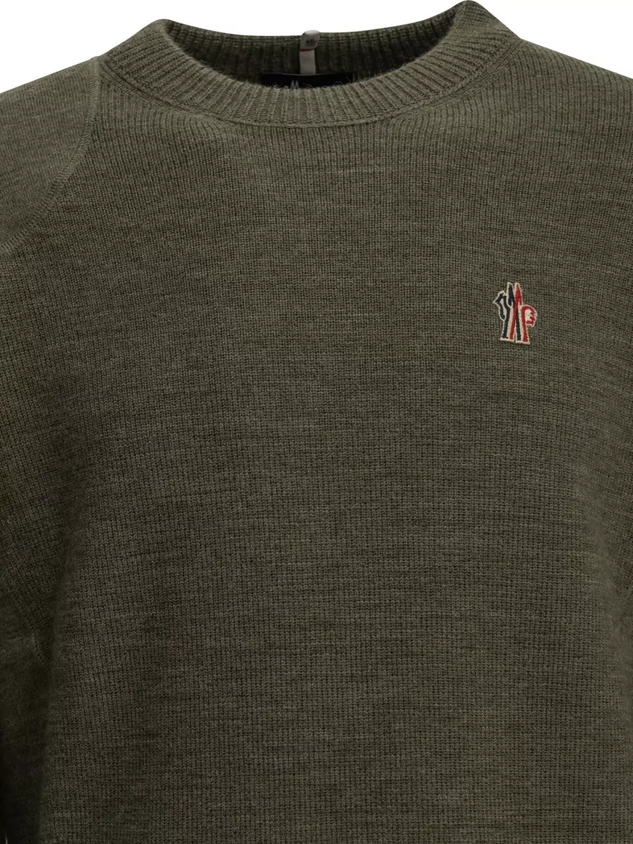 Moncler Grenoble Virgin Wool Crew Neck Sweater