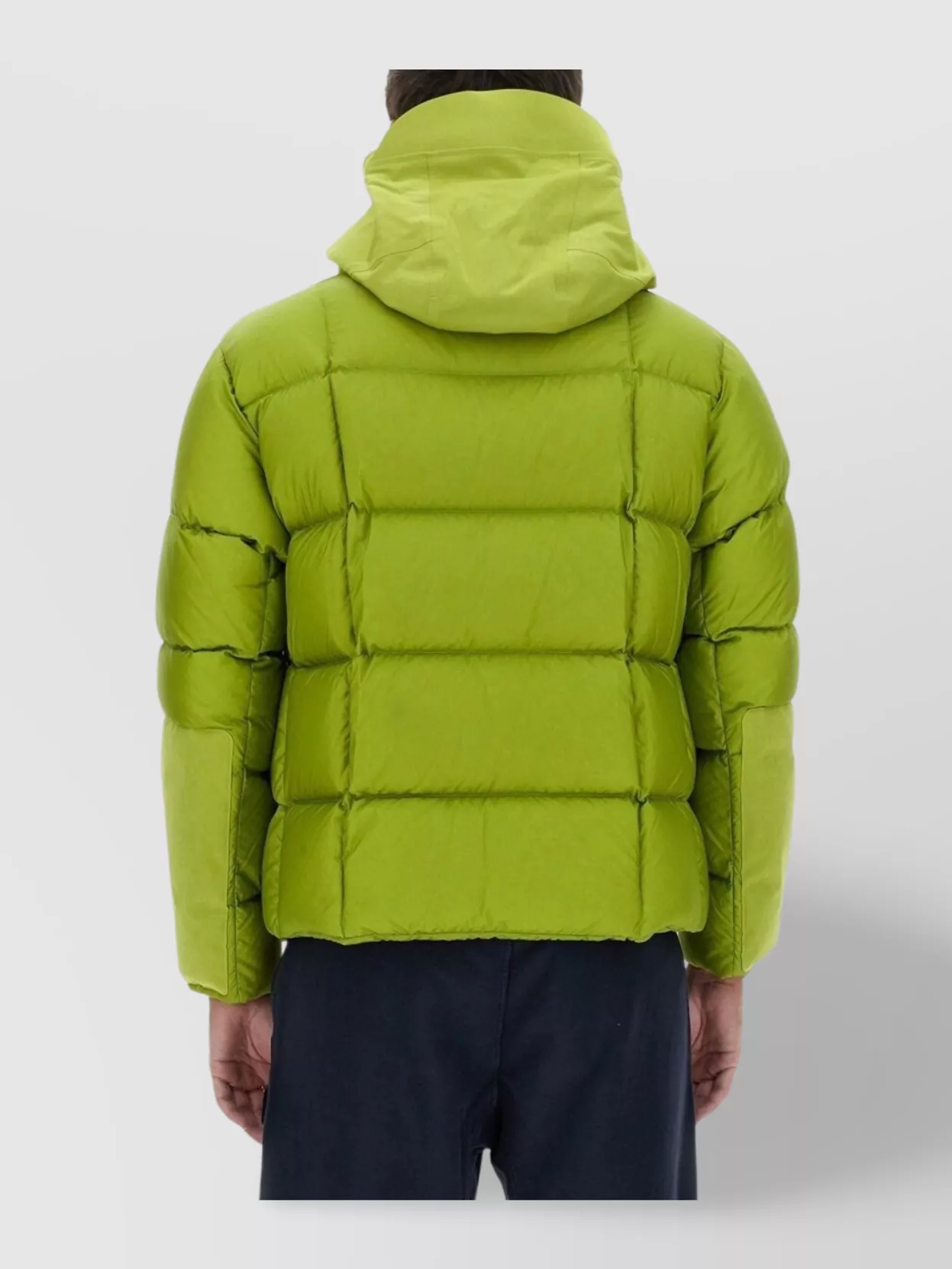 Ten C Quilted Hooded Jacket Drawstrings