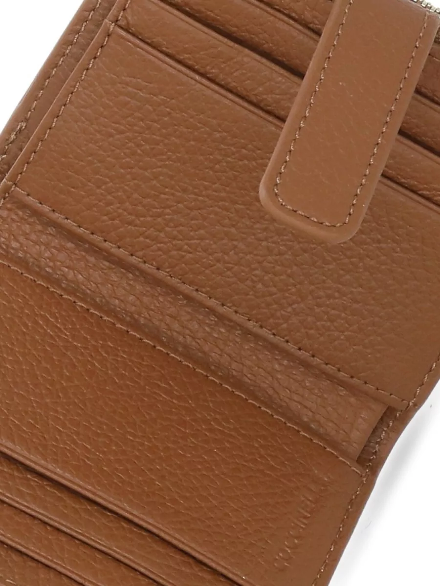 Coccinelle Textured Leather Compact Purse And Cardholder