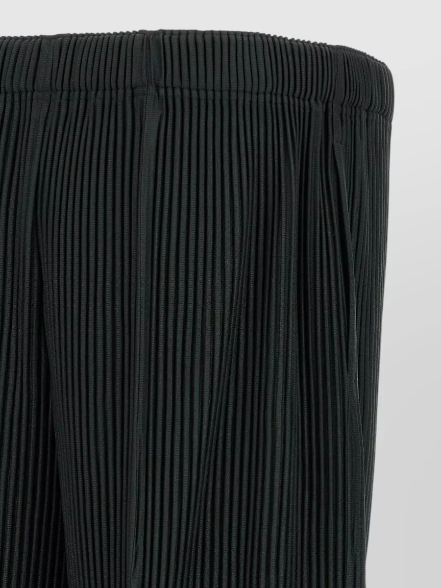 Homme Plisse Issey Miyake Pleated Wide-Leg Knee-Length Cropped Trousers