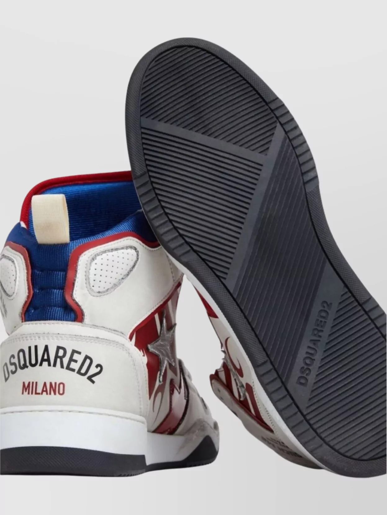 Dsquared2 Low Top Sneakers With Star Patch Detail