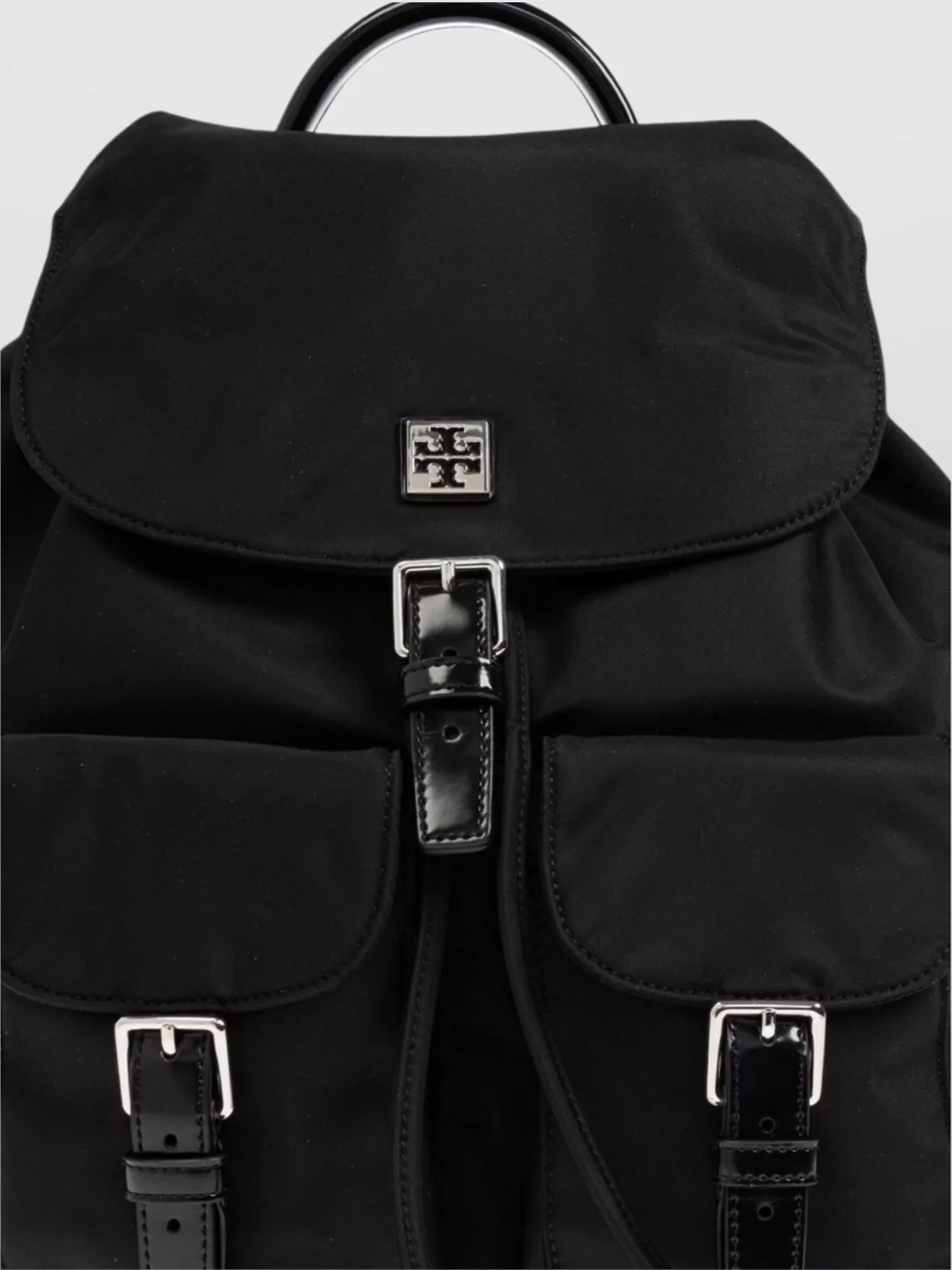 Tory Burch Functional Nylon Backpack With Multiple Pockets