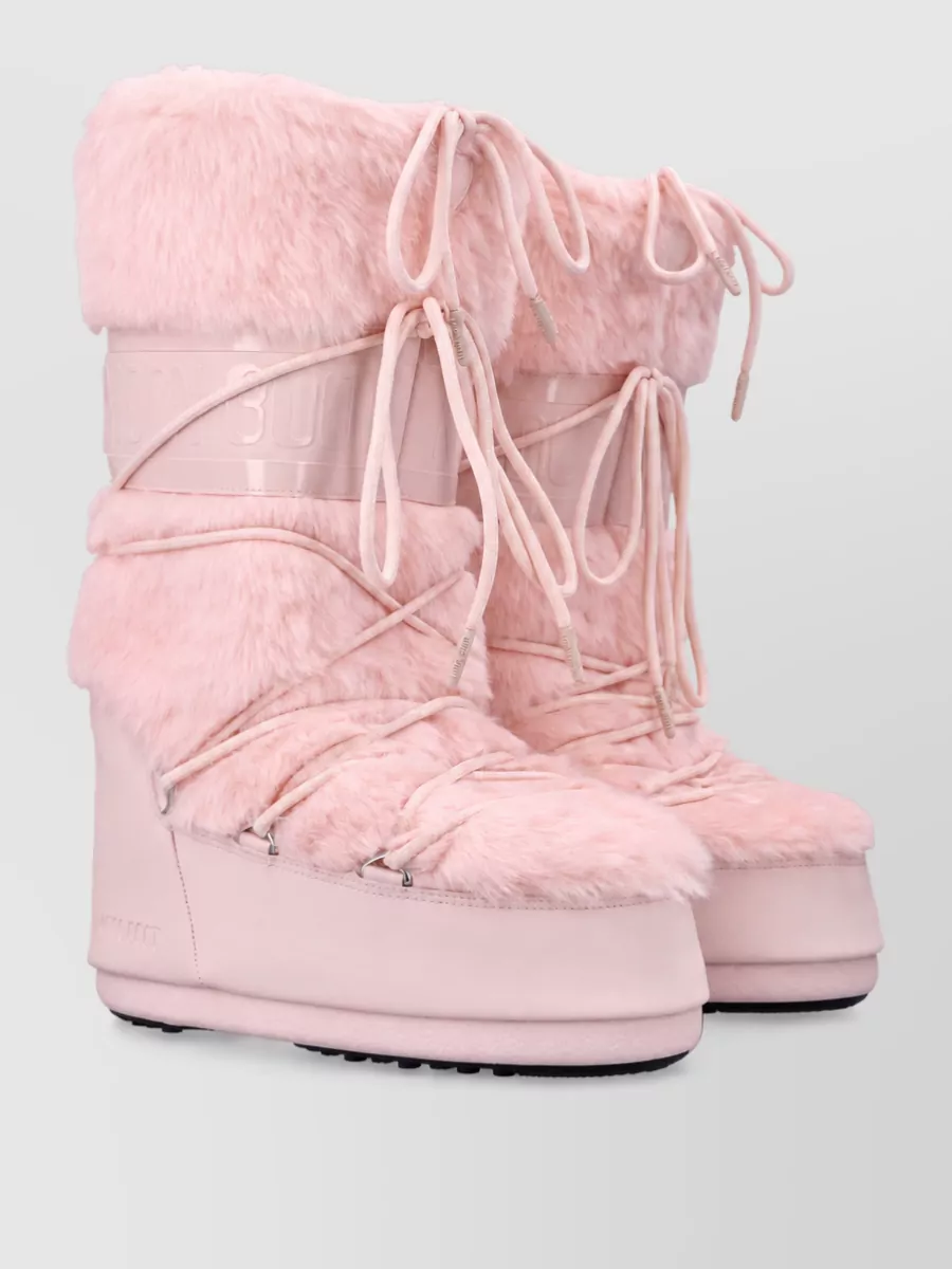Moon Boot faux fur high boots
