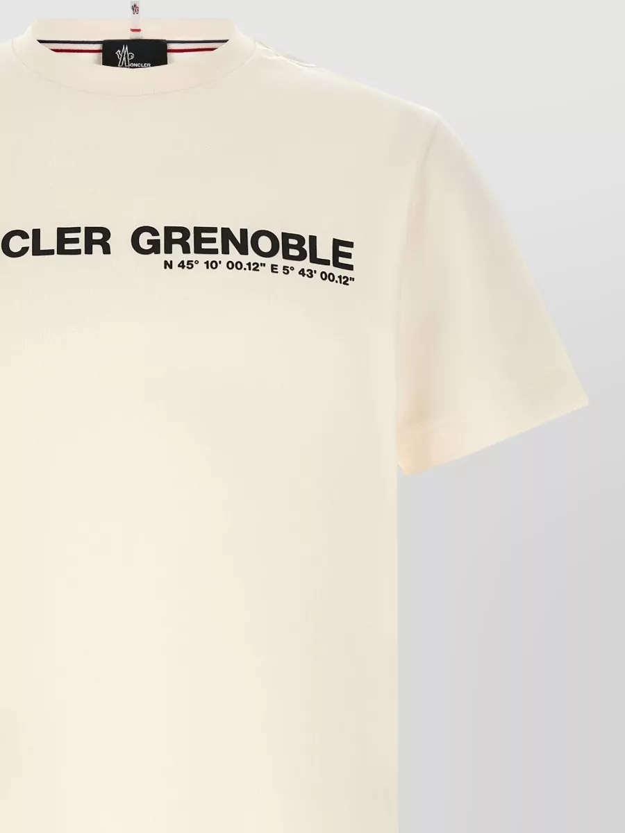 Moncler Grenoble Crew Neck Logo Graphic Short Sleeve T Shirt