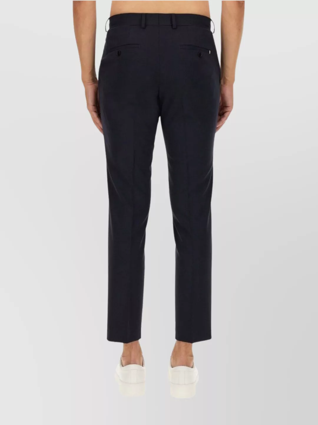HUGO BOSS "GEORGE" CROPPED TROUSERS WITH POCKETS AND LOOPS