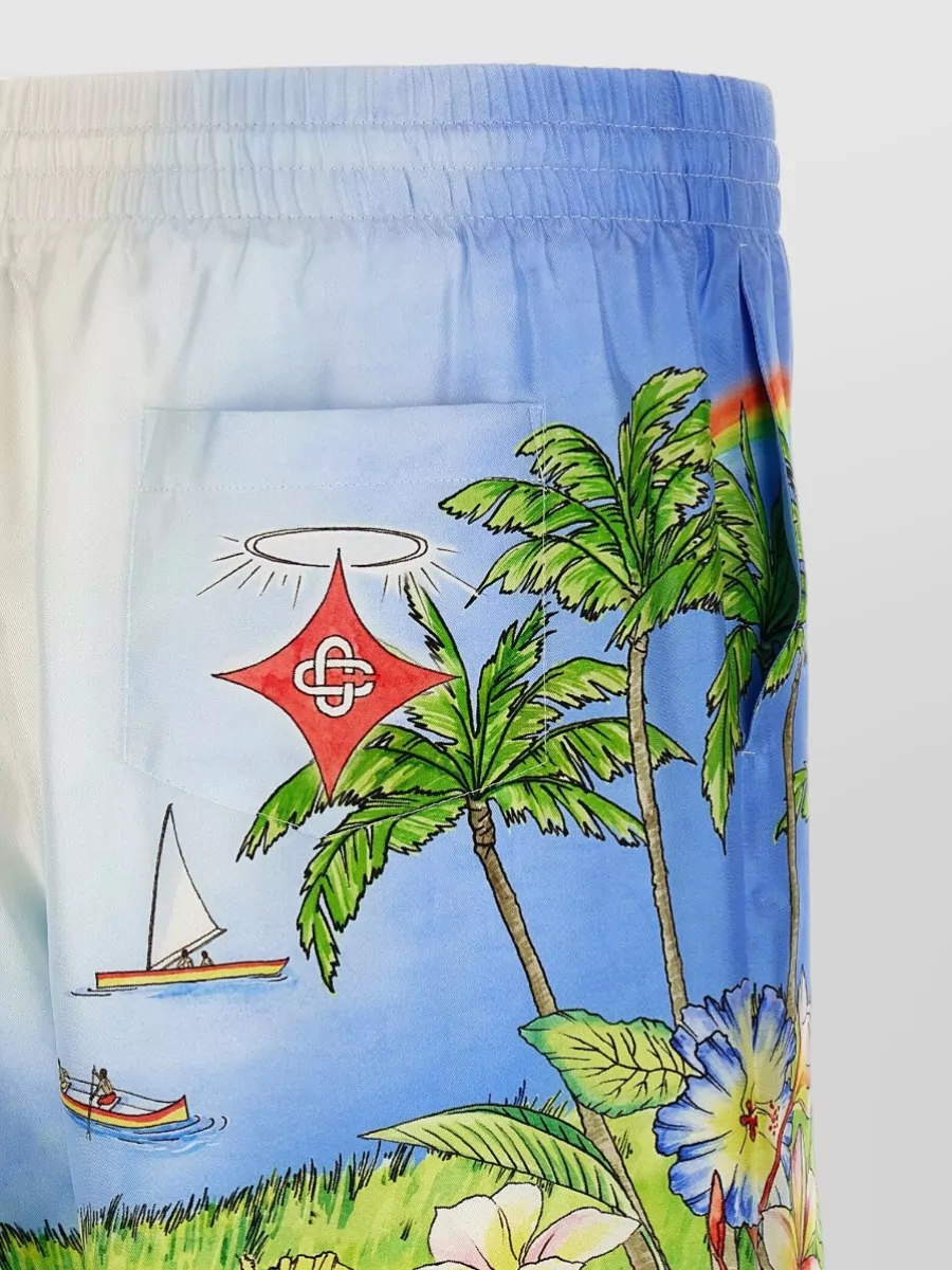 Casablanca Silk Bermuda Shorts