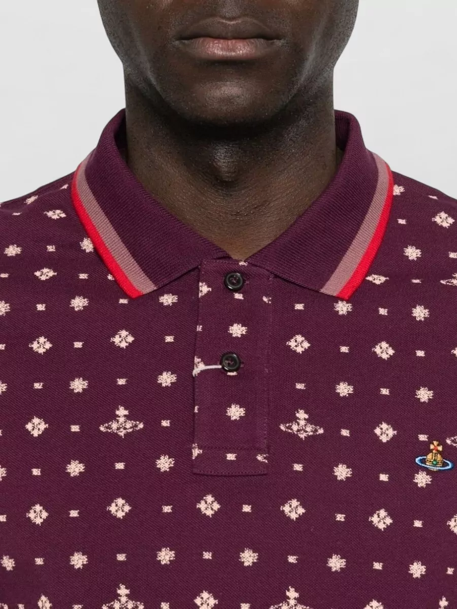 Vivienne Westwood Shirt Polo Collar Short Sleeves Patterned Design