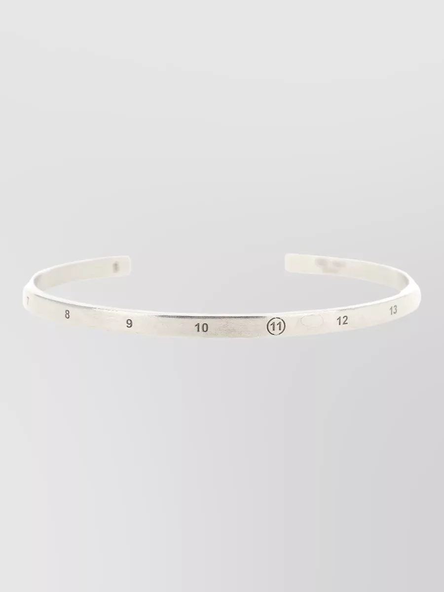 Maison Margiela silver numeric bangle bracelet