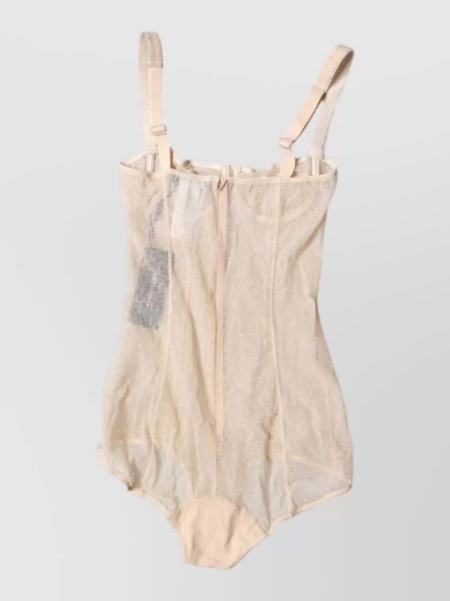 Dolce&Gabbana Tulle Balconette Bodysuit