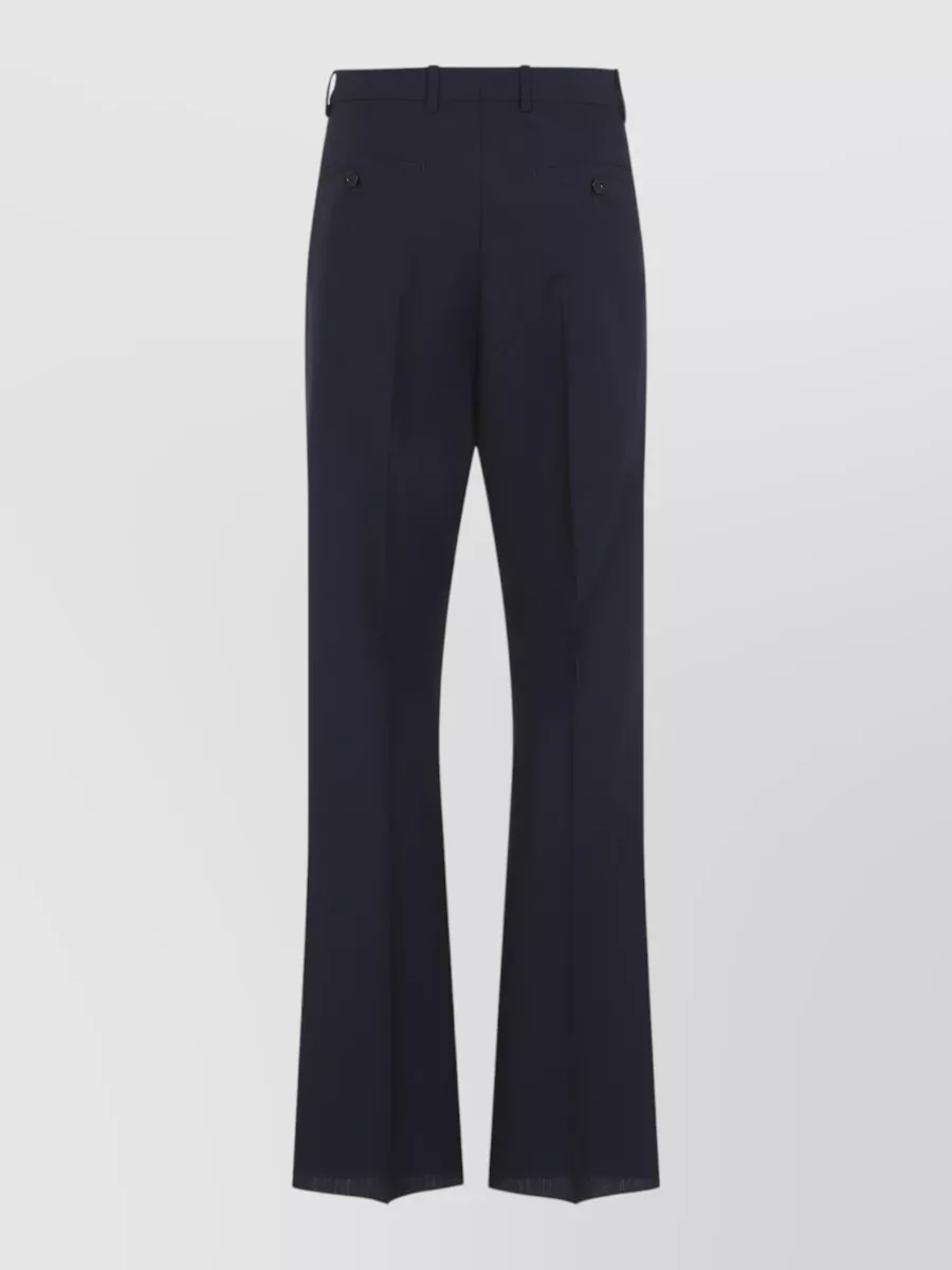 Jil Sander wool mohair slim-fit flared trousers