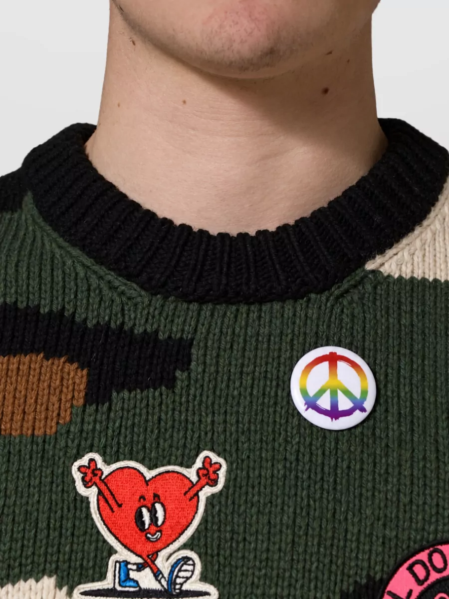 Dolce&Gabbana Cashmere Intarsia-Knit Camouflage Jumper