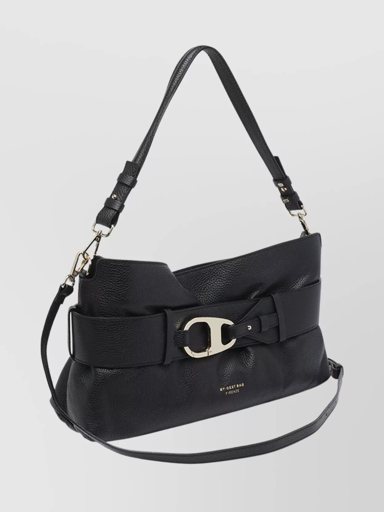 My Best Bag Firenze Logo Shoulder Bag Adjustable Strap
