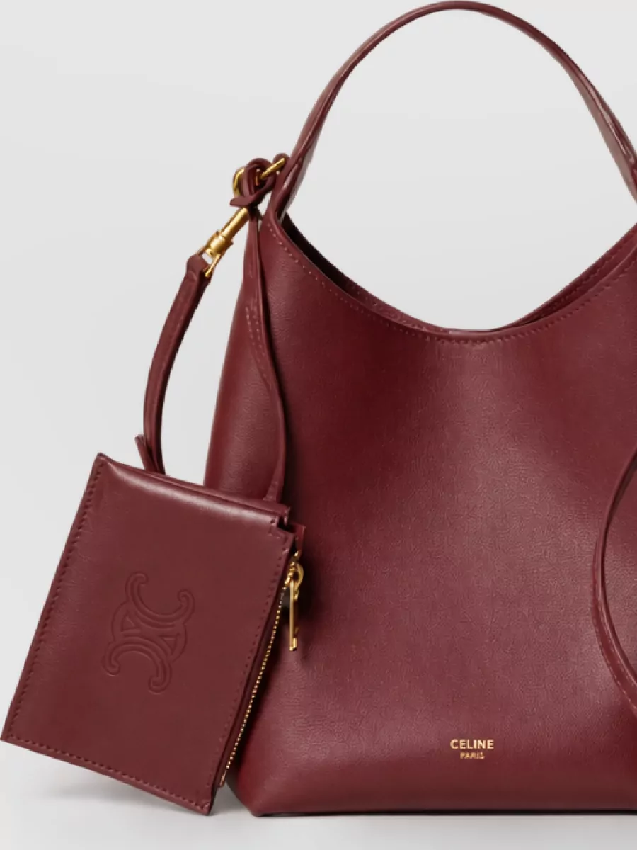 Celine Leather Small Hobo Bag