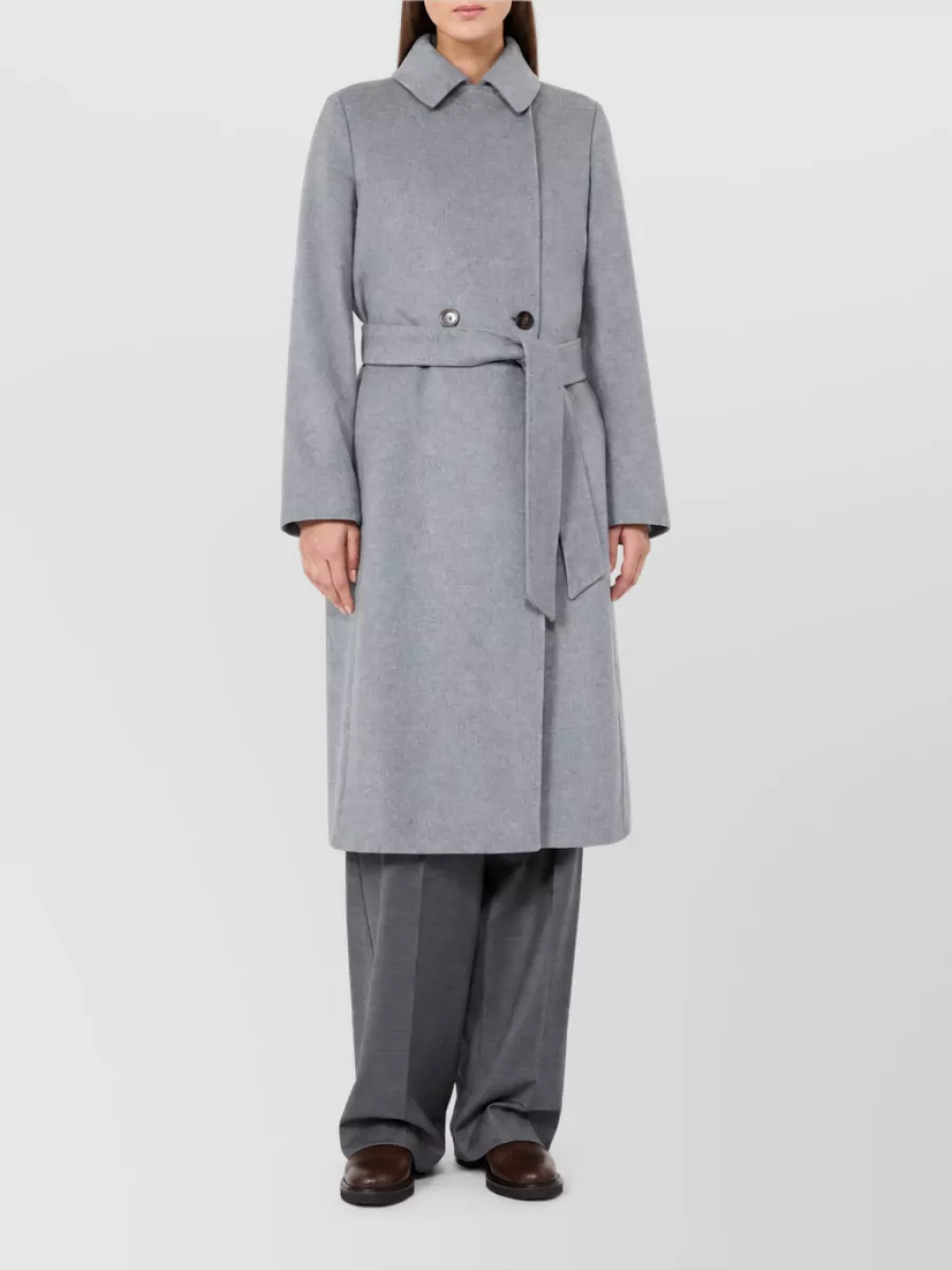 S Max Mara Virgin Wool Fitted Coat