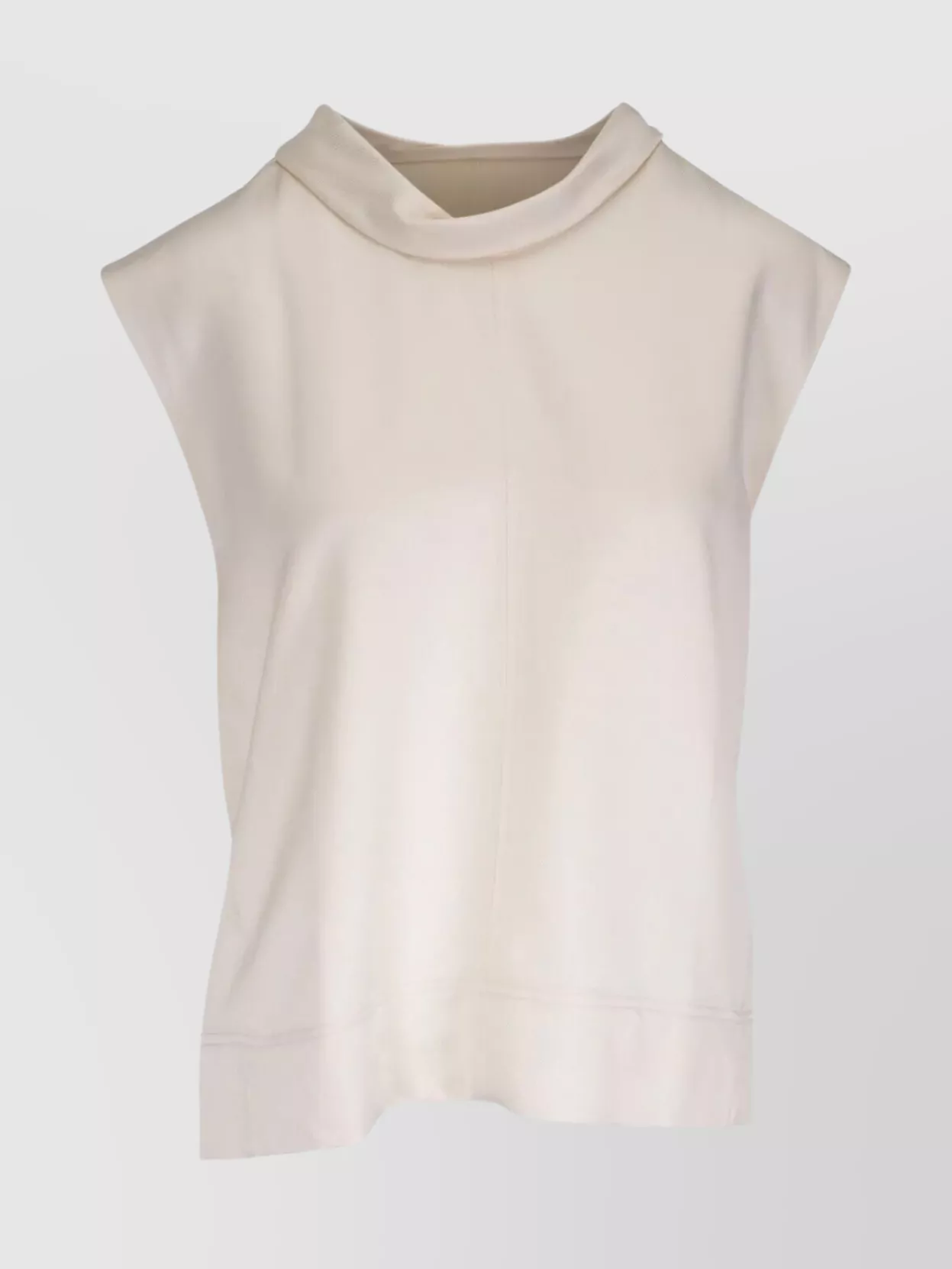 Totême Neckline Satin Sleeveless Top