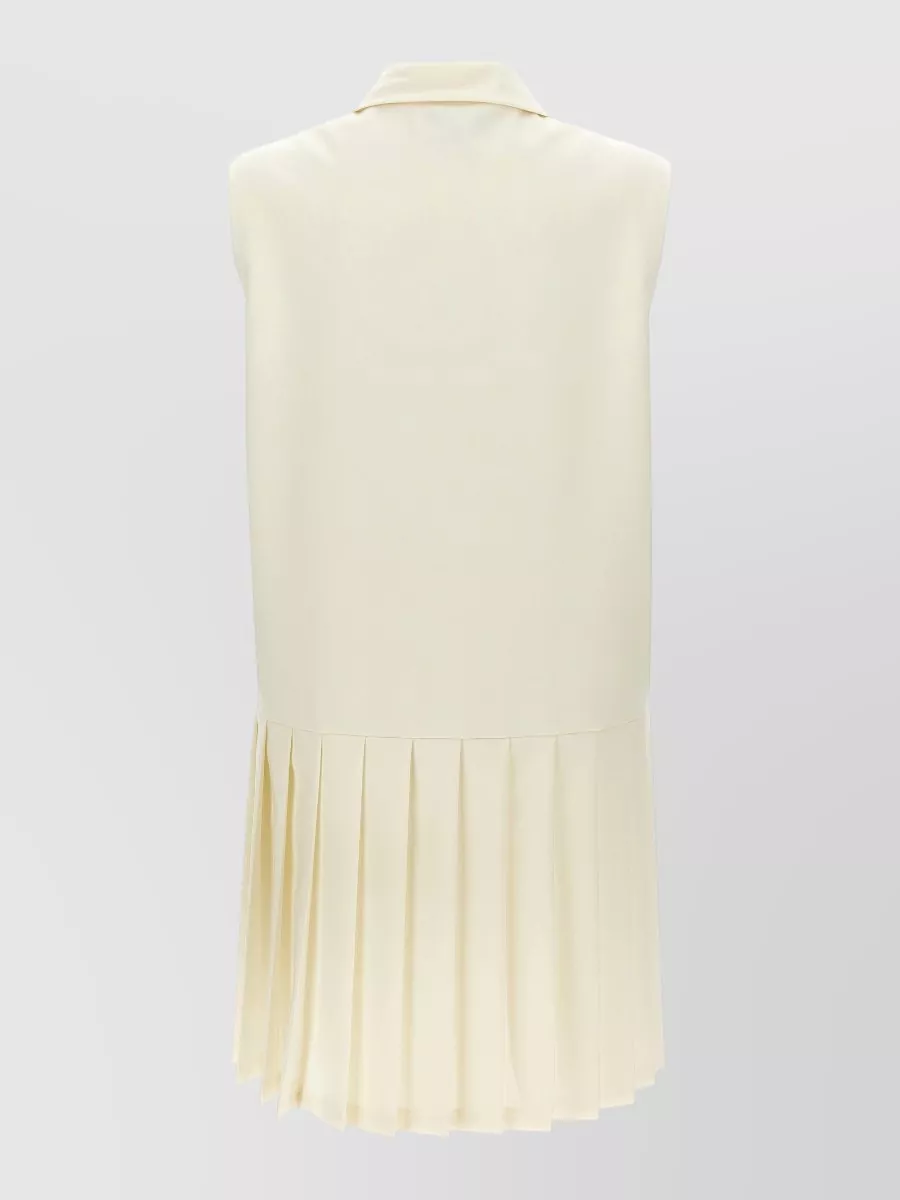 Miu Miu Sleeveless Striped Mini Dress