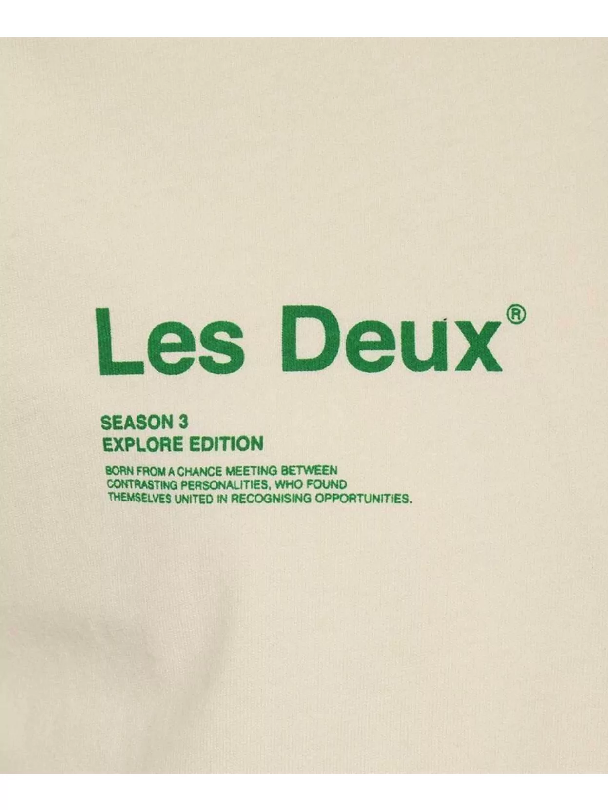 Les Deux Graphic Print Crew-Neck T-Shirt With Short Sleeves