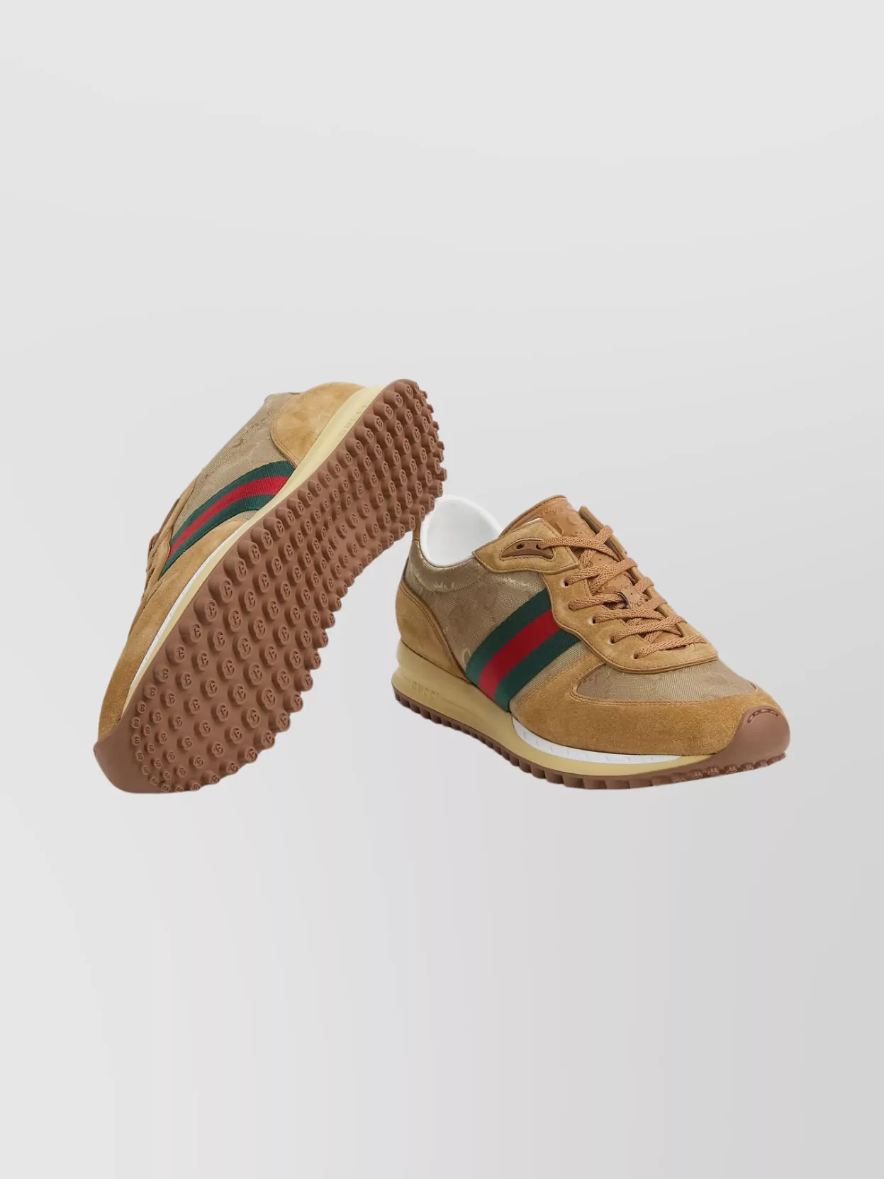 Gucci Nora Sneakers With Rubber Sole And Stripe