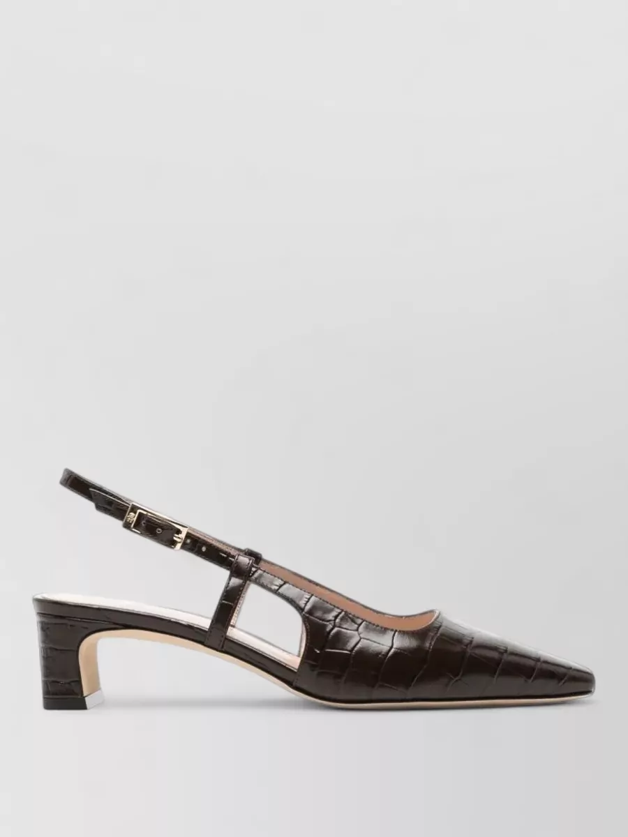 Stuart Weitzman Leather Slingback Mules