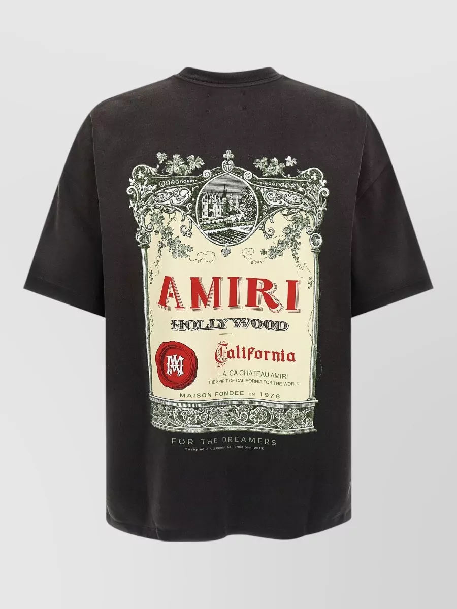 Amiri Chateau Stamp Printed Cotton Short-Sleeve T-Shirt