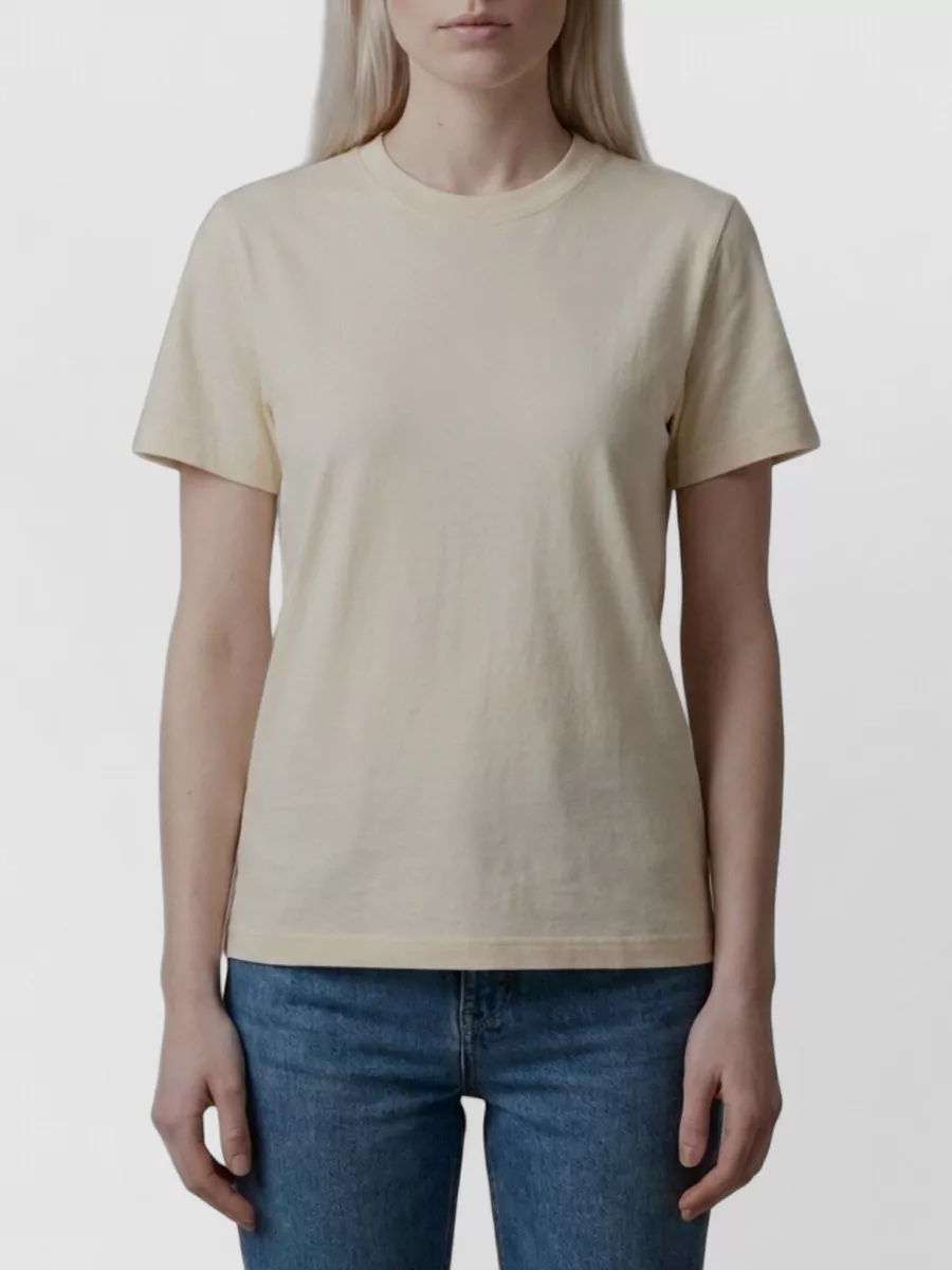 The Row ribbed crew neck cotton short-sleeve t-shirt